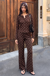 DOWNTOWN - Ivory Dream Set (Heart Printed) - Mocha