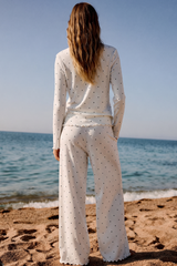 DOWNTOWN - Ivory Dream Set (Heart Printed) - Oat Milk