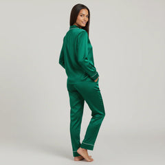 Premium Silk Pajama Suit - Green