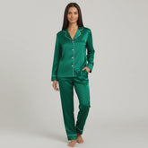 Premium Silk Pajama Suit - Green