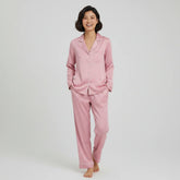 Premium Silk Pajama Suit - Pink