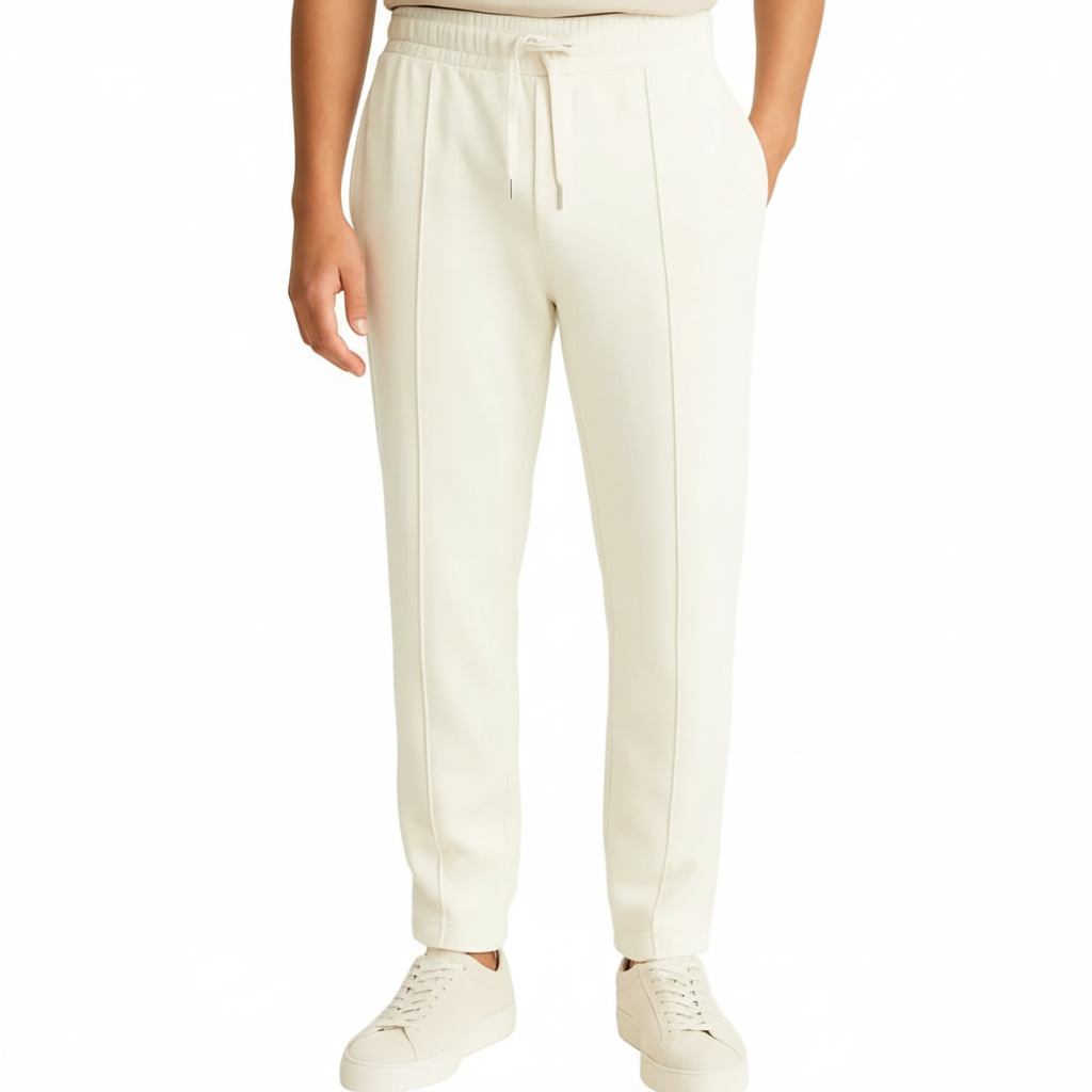 Pleated Trouser White