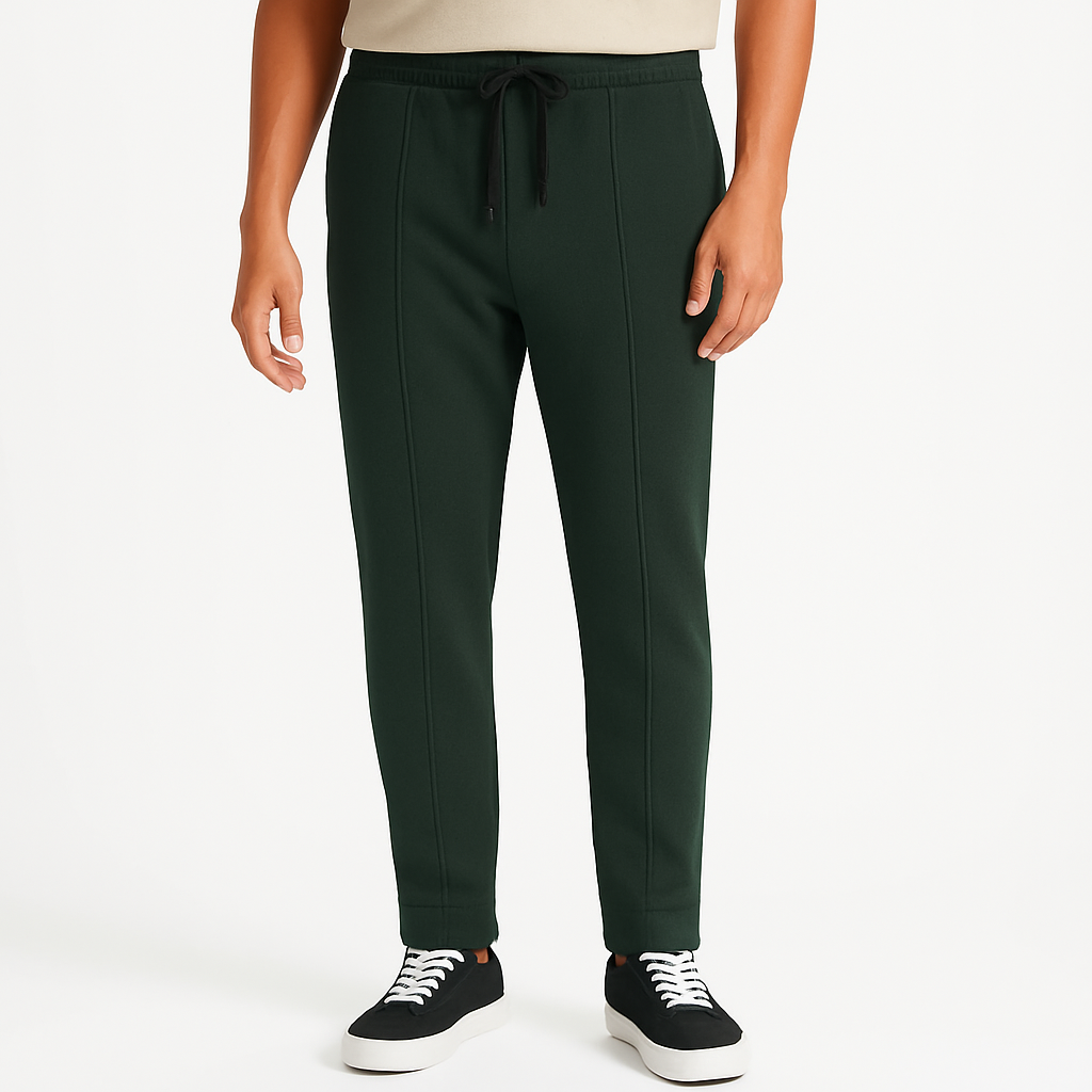 Pleated Trouser Olive Green