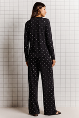 DOWNTOWN - Ivory Dream Set (Heart Printed) - Black