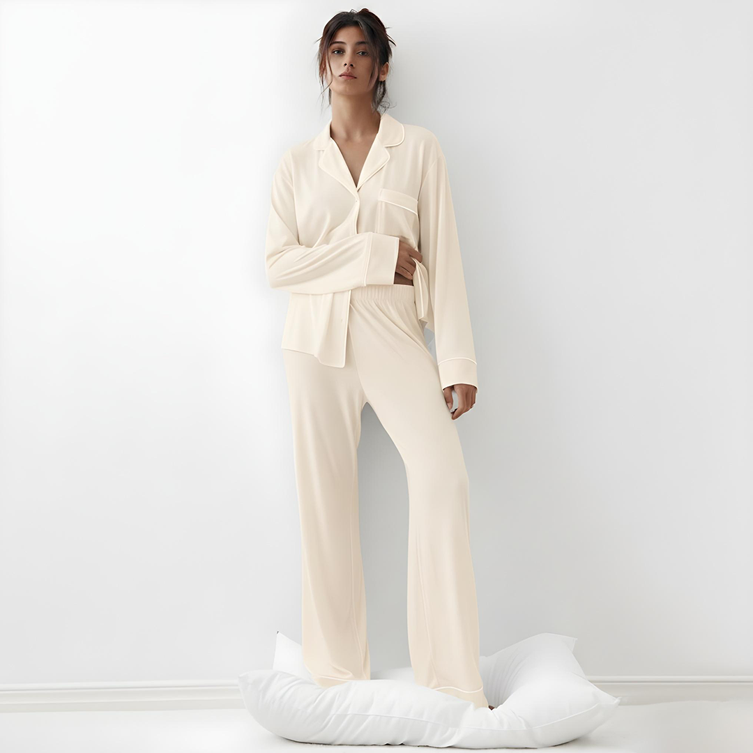 Cloud Pajama Set - Oat Milk