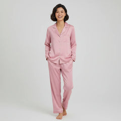 Premium Silk Pajama Suit - Pink